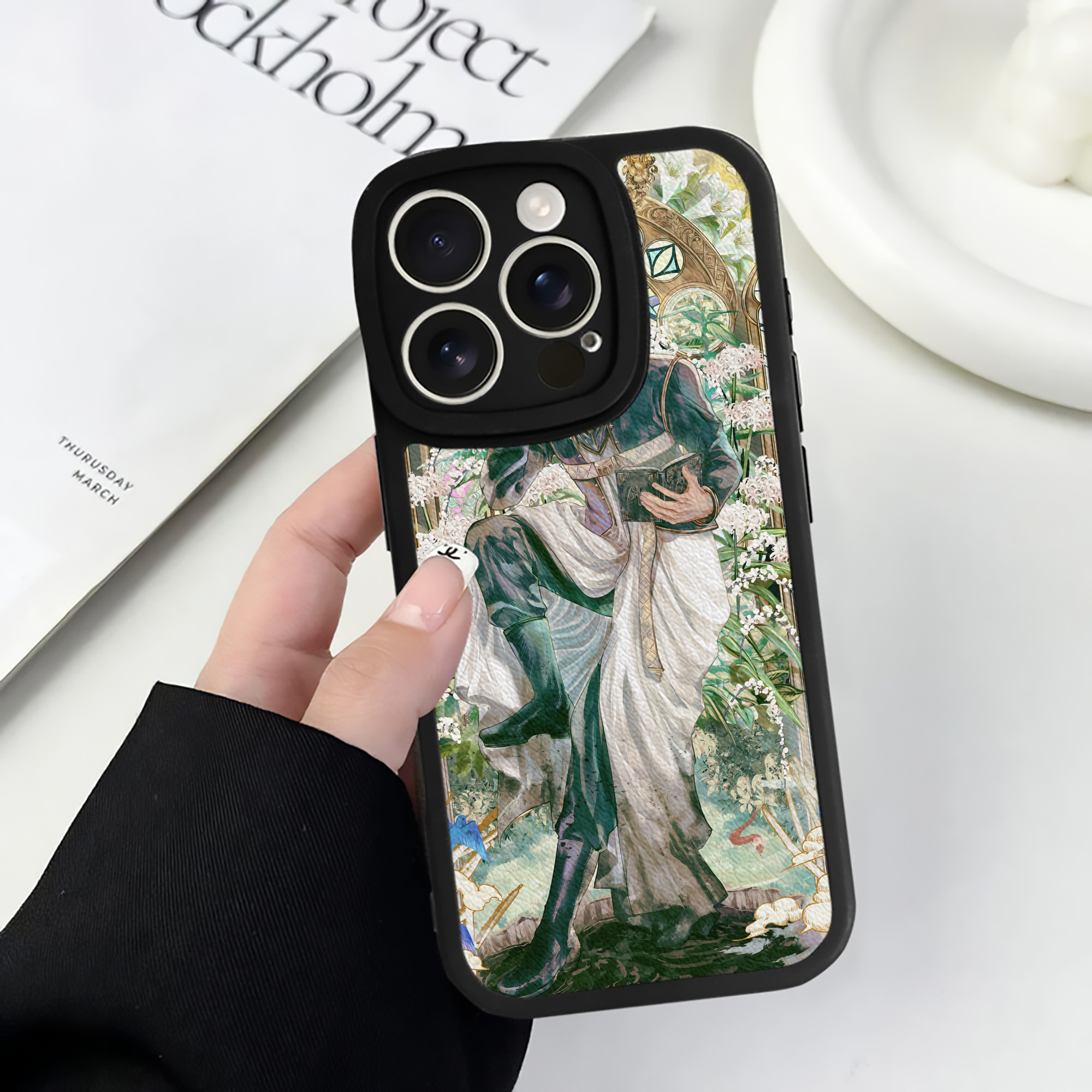 （画像用） 葬送のフリーレン Frieren 【iPhone 16シリーズ対応】シリコンスマホケース（レザー調） 材質：シリコン